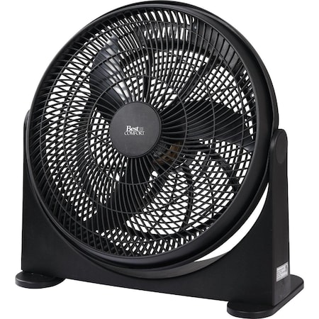 Best Comfort Floor Fan, 16 in Blade Dia, 3-Speed 15640